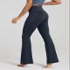 ODODOS Cloud Feeling Crossover Flared Pants with Pockets for Women, Cross Waist Bootcut Lounge Yoga Pants, 32" Inseam, Deep Navy, X-Small view 3