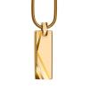 LOYAL MOON Men Fashion Pendant Tungsten Silver Blue Black Gold Necklace Jewelry Engraving (Silver) view 3