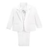 Dressy Daisy Kids Boy' 5 Pcs Set Formal Tuxedo Suits No Tail Wedding Christening Outfits Size 5-6 White, 057 view 1