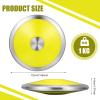Syhood Throwing Discus Nylon Plastic Iron Training Discus Athletic Track and Field Equipment for High School Outdoor Sports Training Practice Boys Men Women (Yellow, 1 kg) view 2