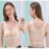 2pcs Thin Camisole Everyday Bra Front Open Large Cup Bra Sports Underwear Top Vest Women Full Coverage Post Surgery Bra (Color : Skin, Size : XXXXXL/XXXXX-Large) view 2