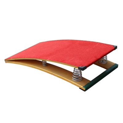 YLQFGUVWK Youth Gymnastics Springboard, Hardwood Gymnastics Springboard 4 Spring Vault Springboard with Anti-Slip Felt and Foot Pads Sports Club/Martial Arts Springboard