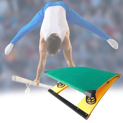 YLQFGUVWK Children's Gymnastics Springboard, Portable Curved Springboard with Anti-Slip Felt and Foot Pads Suitable for Schools and Families