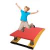 YLQFGUVWK Children's Gymnastics Springboard, Portable Curved Gymnastics Springboard with 6 Springs, with Anti-Slip Felt and Foot Pads view 1
