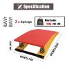YLQFGUVWK Gymnastics Springboard, Heavy Vault Springboard with 2 Springs, Sports Equipment for Junior Gymnasts, Portable Curved Springboard view 2