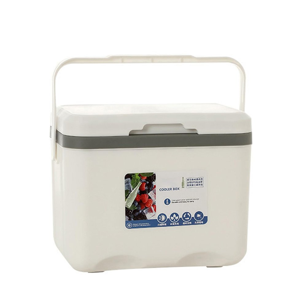 BNEI 6L/12L/20L/30L Portable Cooler, Large Capacity Home Cooler, Suitable for Picnic and Daily use, White Color (A,20L)