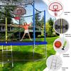 Lyromix Upgraded 14FT Trampoline for Kids and Adults, Large Outdoor Trampoline with Basketball Hoop, Stakes, Light, Sprinkler, Capacity for 5-8 Kids and Adults view 2
