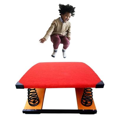 YLQFGUVWK Children's Gymnastics Springboard, Spring Pedal Gymnastics Somersault Booster with Anti-Slip Felt and Foot Pads Suitable for School and Home
