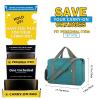 For Spirit Airlines Personal Item Bag 18x14x8 with Wet Pocket Foldable Travel Duffel Bag Underseat Carry on for Men Women(30LTeal) view 3