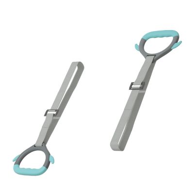 lamphle 2Pcs Kids Gymnastics Rings with Adjustable Straps, Gymnastics Rings Kids Indoor Gym Rings for Pull up Bar Workout Rings 200KG Load Bearing, Non-Slip Grip Baby Gymnastics Equipment Grey
