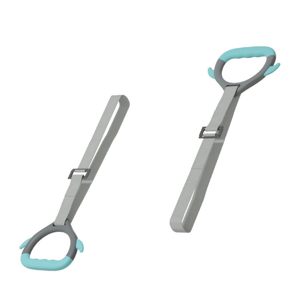 lamphle 2Pcs Kids Gymnastics Rings with Adjustable Straps, Gymnastics Rings Kids Indoor Gym Rings for Pull up Bar Workout Rings 200KG Load Bearing, Non-Slip Grip Baby Gymnastics Equipment Grey