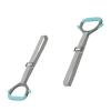 lamphle 2Pcs Kids Gymnastics Rings with Adjustable Straps, Gymnastics Rings Kids Indoor Gym Rings for Pull up Bar Workout Rings 200KG Load Bearing, Non-Slip Grip Baby Gymnastics Equipment Grey view 1