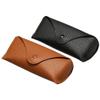 BFLCTTBD 2pcs Portable Leather Glasses Case Flexible Sunglasses Slim Pouch Case for Women Men Horizontal Eyeglass Case view 1