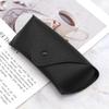BFLCTTBD 2pcs Portable Leather Glasses Case Flexible Sunglasses Slim Pouch Case for Women Men Horizontal Eyeglass Case view 3