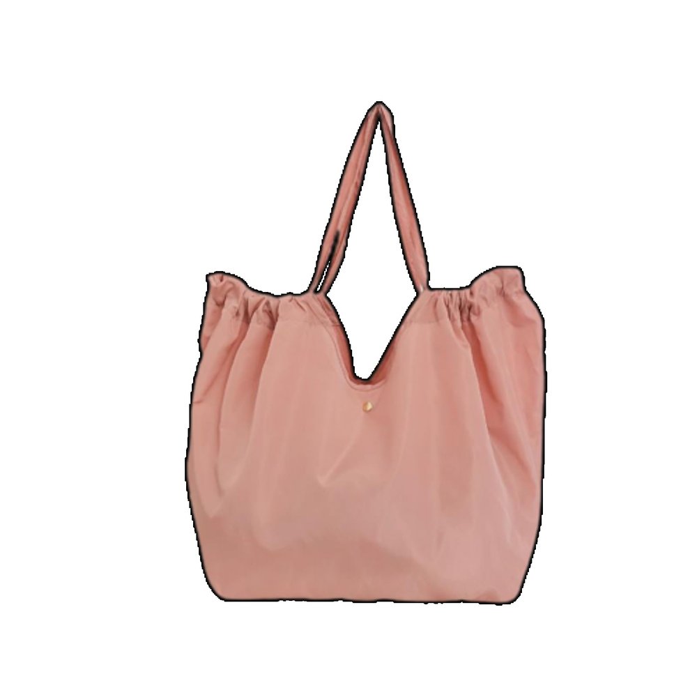 LWODANU Folding Shopping Bag, Lotus Pink