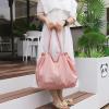 LWODANU Folding Shopping Bag, Lotus Pink view 2