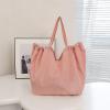 LWODANU Folding Shopping Bag, Lotus Pink view 3