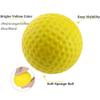 kinworks Golf PU Dimpls Foam Balls 63mm Golf Sponge Stress Relief Balls 6pieces One Pack (Yellow) view 2