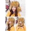 ECYC Ltd Unisex Warm Trapper Hat Fluffy Faux Fur Trapper Hat Aviator Ear Flap Hat Winter Skiing Russian Faux Fur Hat for Women Men view 3