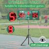 YZ LED Baseball/Softball Scoreboard for Fence, High-Light Digital Scoreboard with Remote, Rechargeable Wireless Electronic Baseball Scoreboard, Score Keeper with Innings Balls Strikes Outs Outdoor view 3