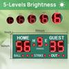 YZ LED Baseball/Softball Scoreboard for Fence, High-Light Digital Scoreboard with Remote, Rechargeable Wireless Electronic Baseball Scoreboard, Score Keeper with Innings Balls Strikes Outs Outdoor view 4