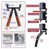 ZIMGOD Wing Chun Dummy Wall Wing Chun Man Pile Equipment, Martial Arts Training Dummies with Wooden Spring Arm, Indoor Home Kung Fu Trainer Tools, Tai Chi Practice Device view 2
