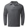 GOKKILRW Mens Long Sleeve Polo Shirts Regular Fit Cotton Golf T-Shirts Fall Winter Casual Quarter-Zip Fleece Sweatshirt view 4