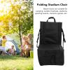 NDNCZDHC Portable Stadium Seat Cushion, Adjustable Angle Bleacher Cushion with Backrest, Portable Padded Seat for Outdoor Sandbeach Picnic BBQ(Black) view 3