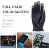 Zjjseloru Mens Genuine Lambskin Leather Driving Gloves Unlined, Touchscreen, Black, XL view 2