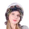 ECYC Ltd Winter Warm Women's Faux Fur Hat Fluffy Soft Faux Fur Knitted Beanie Hat Earmuff Hats Snow Ski Hat Skull Cap for Ladies, Girls view 1
