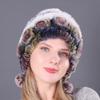 ECYC Ltd Winter Warm Women's Faux Fur Hat Fluffy Soft Faux Fur Knitted Beanie Hat Earmuff Hats Snow Ski Hat Skull Cap for Ladies, Girls view 2