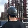 Light Luxury Retro Style Open Face Motorbike Helmet, Riding Beanie Motorcycle Half Helmet, DOT Approved Low Profile Chopper Motorcycle Half Helmet for Men and Women Chopper Moped Scooter (A,Large) view 2