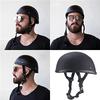 Light Luxury Retro Style Open Face Motorbike Helmet, Riding Beanie Motorcycle Half Helmet, DOT Approved Low Profile Chopper Motorcycle Half Helmet for Men and Women Chopper Moped Scooter (A,Large) view 3