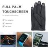 Zjjseloru Mens Genuine Lambskin Leather Driving Gloves Unlined, Touchscreen, Black, S view 2