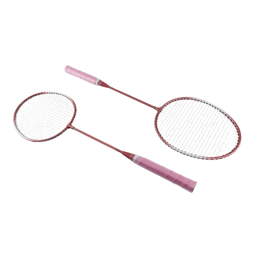 Airshi Badminton Rackets, Portable Carrying Bag 2PCS Lightweight and Reliable Badminton Rackets Set Metal for Teenagers for Outdoor Backyard Games (Pink), Airshif03pvzacm7-11