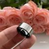 10 mm Black Tungsten Carbide Rings for Men Wedding Bands Pip Cut Surface Matte Finish view 2