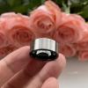 10 mm Black Tungsten Carbide Rings for Men Wedding Bands Pip Cut Surface Matte Finish view 3