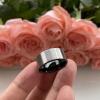 10 mm Black Tungsten Carbide Rings for Men Wedding Bands Pip Cut Surface Matte Finish view 4