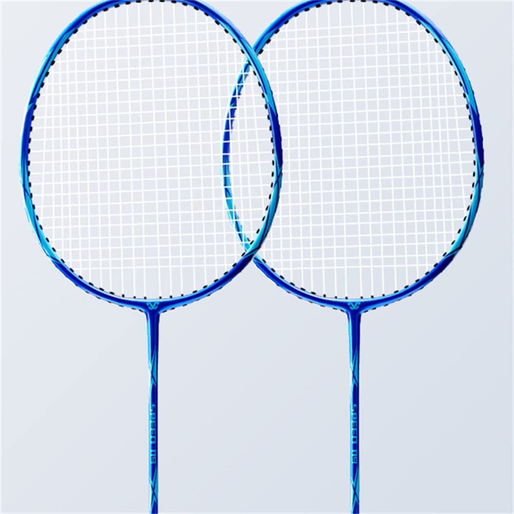GRASKY Premium Badminton Racket with Light Graphite Construction - Lightweight Racquet Set with Carrying Bag and Shuttlecock (10)