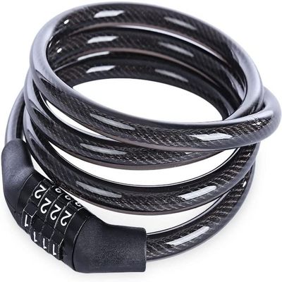 ZECHAO Anti-Theft Bike Lock,with 4 Digital Code Stainless Steel Cable for Motorcycle Cycle Mountain Bike Security Lock Anti-Theft Lock