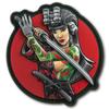 M-Tac Morale Patch Tactical Girl - PVC Tactical Military Patch with Hook Fastener Backing - Patches for Vest, Backpacks, Hats (Fountain Green) view 1
