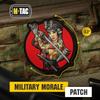 M-Tac Morale Patch Tactical Girl - PVC Tactical Military Patch with Hook Fastener Backing - Patches for Vest, Backpacks, Hats (Fountain Green) view 2