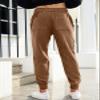 JMIERR Corduroy Pants for Men Cargo Pants Drawstring Elastic Waist Stretch Tapered Joggers Sweatpants Work Pants with Pockets,2XL,Dark Brown view 2