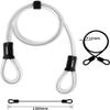 ZECHAO Bike Lock,Bike U-Shaped Locks Cable Heavy Duty Cycle Security Mountain Road U-Lock Steel Cable Combination Set Bike Accessories Anti-Theft Lock view 3