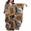 Leisureperiod Caftan for Women Plus Size Swimsuit Cover Up Ethnic Print Kaftan Beach Dress Batwing Sleeve Loungewear view 1