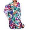 Leisureperiod Caftan for Women Plus Size Swimsuit Cover Up Ethnic Print Kaftan Beach Dress Batwing Sleeve Loungewear view 1