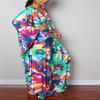Leisureperiod Caftan for Women Plus Size Swimsuit Cover Up Ethnic Print Kaftan Beach Dress Batwing Sleeve Loungewear view 2