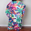 Leisureperiod Caftan for Women Plus Size Swimsuit Cover Up Ethnic Print Kaftan Beach Dress Batwing Sleeve Loungewear view 4