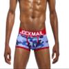 JOCKMAIL 3 Pack Mens Camoflage Underwear Boxers Sexy Classic Printed Camouflage Men Underwear Panties (413-Blue+Red+Green,XX-Large) view 3