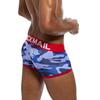 JOCKMAIL 3 Pack Mens Camoflage Underwear Boxers Sexy Classic Printed Camouflage Men Underwear Panties (413-Blue+Red+Green,XX-Large) view 4